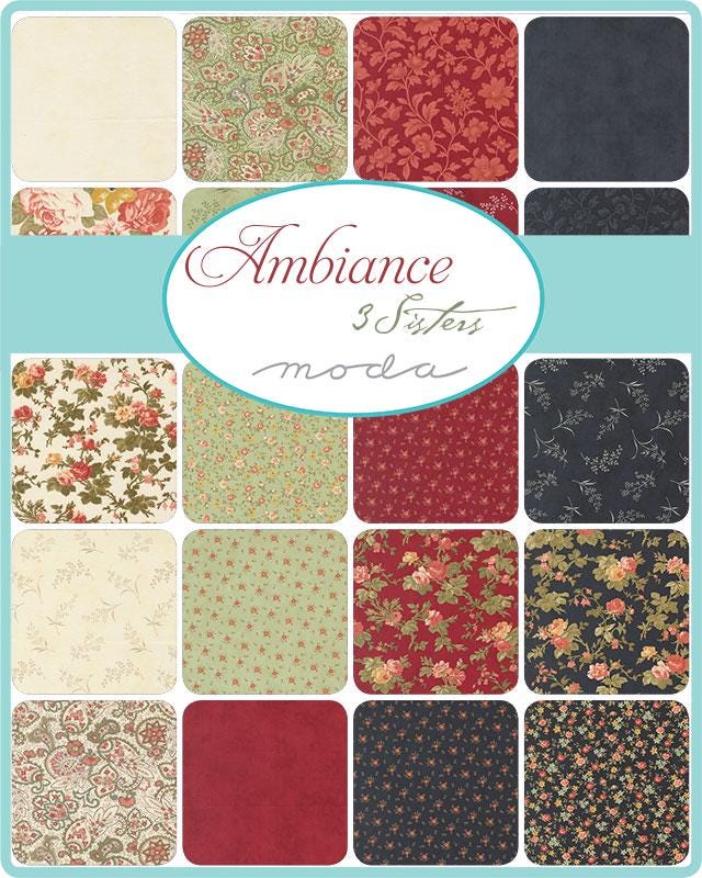 Ambiance by 3 Sisters for Moda Quilter's Cotton Charm Pack of 42 5 x 5 inch squares