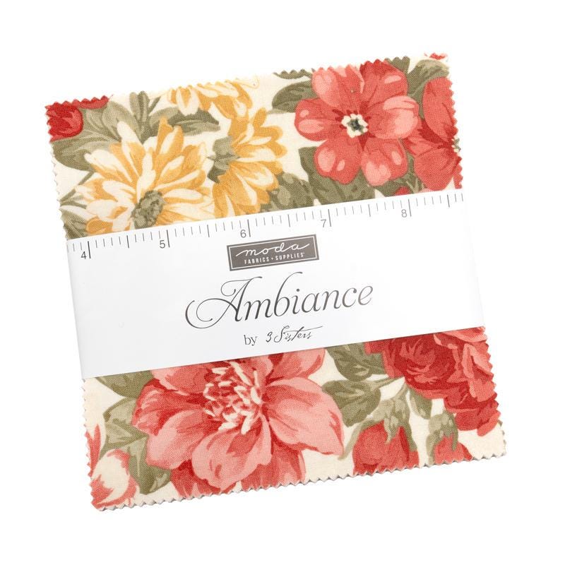 Ambiance by 3 Sisters for Moda Quilter's Cotton Charm Pack of 42 5 x 5 inch squares