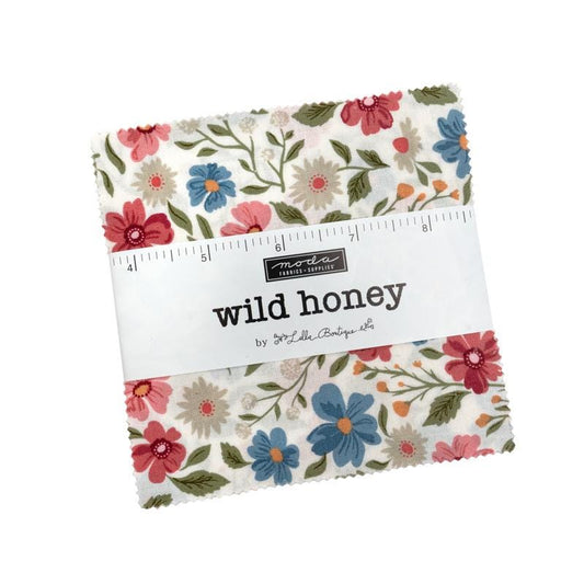Wild Honey by Lella Boutique for Moda Quilter's Cotton Charm Pack of 42 5 x 5 inch squares
