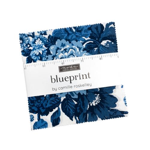 Blueprint by Camille Roskelley for Moda Quilter's Cotton Charm Pack of 42 5 x 5 inch squares