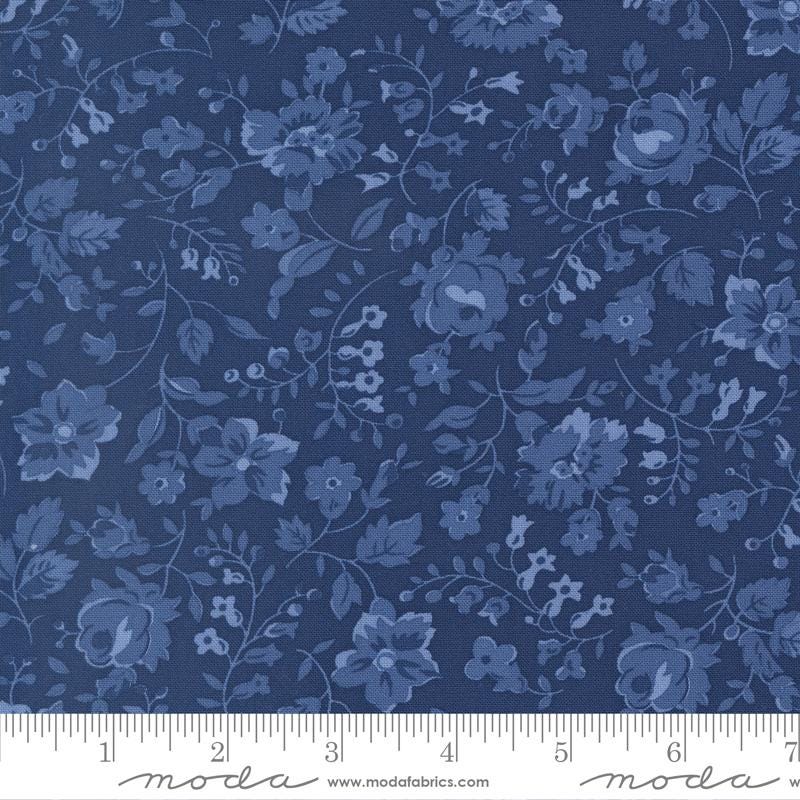 Blueprint by Camille Roskelley for Moda Fabrics. Quilter's Cotton Mini Charm Pack of 42 2.5 x 2.5 inch squares