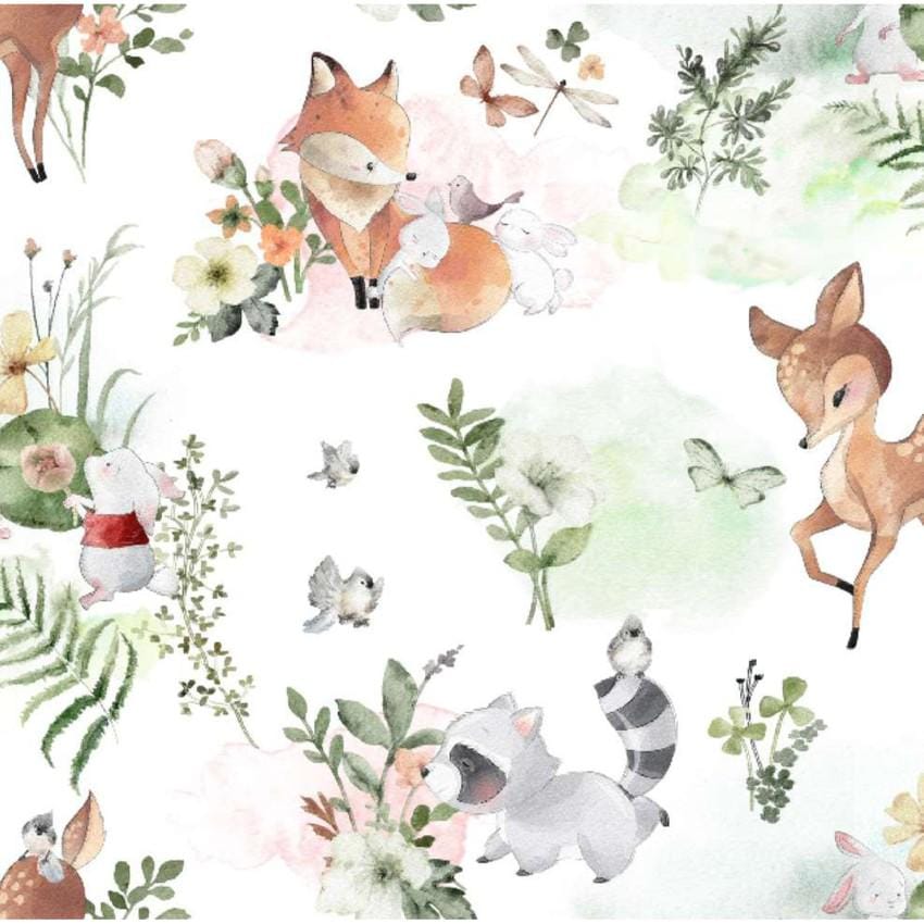 Nursery Flannel Bambi print by Springs Creative continuous cuts of Cotton Flannel Fabric