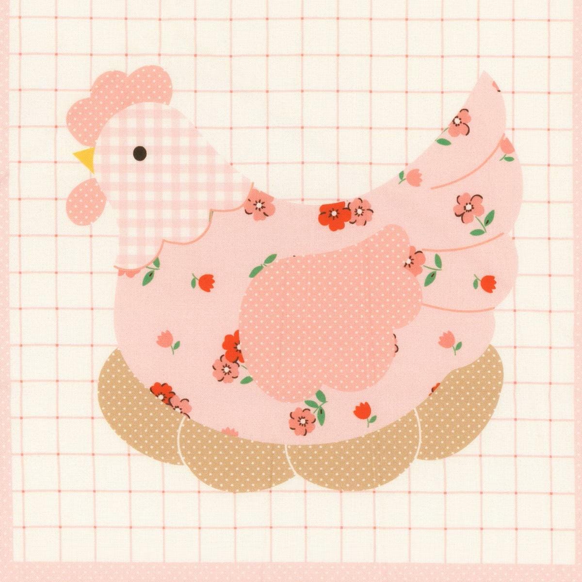 Tea Towel Project Panel from the Farmhouse Fancy collection by Poppie Cotton. One yard cuts of Quilter's Cotton