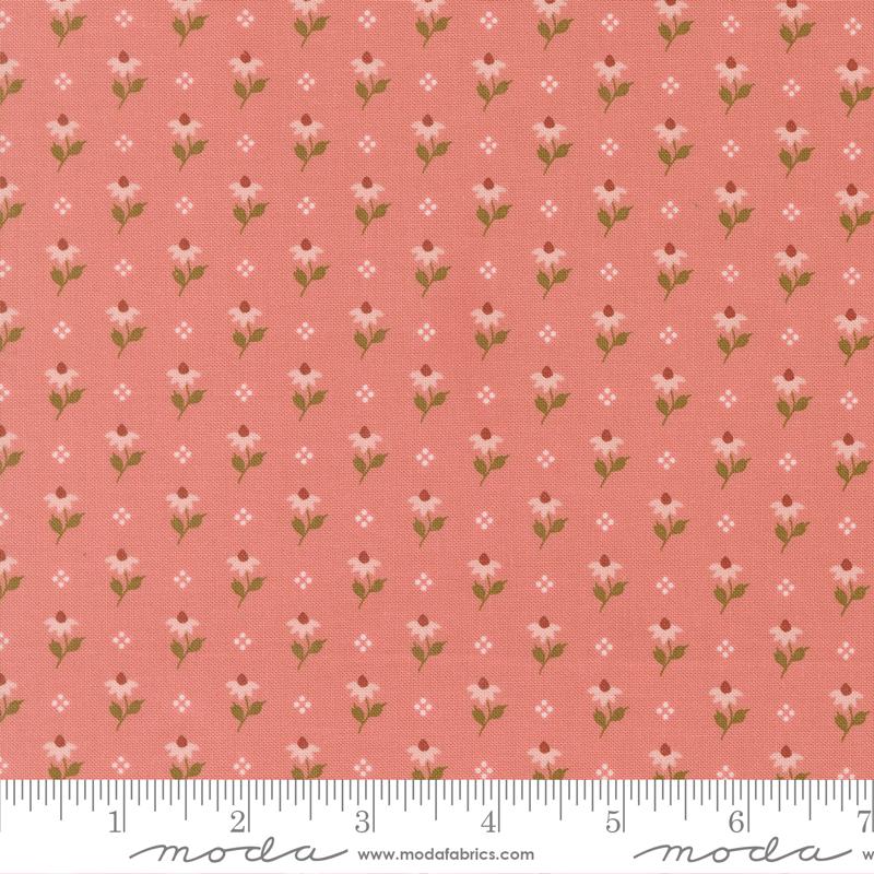 Bumbling Posies Small Floral in Rose Water from Wild Honey by Lella Boutique for Moda fabrics. Continuous cuts of Quilter's Cotton