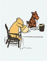 Winnie the Pooh Panel by Echo Park Paper Co for Riley Blake Designs 35.5 inch cuts of Quilter's Cotton Fabric