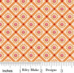 Sunflower in Marigold from Farmer's Daughter by Lori Holt of Bee in My Bonnet for Riley Blake Designs. Continuous Cuts of Quilter's Cotton.