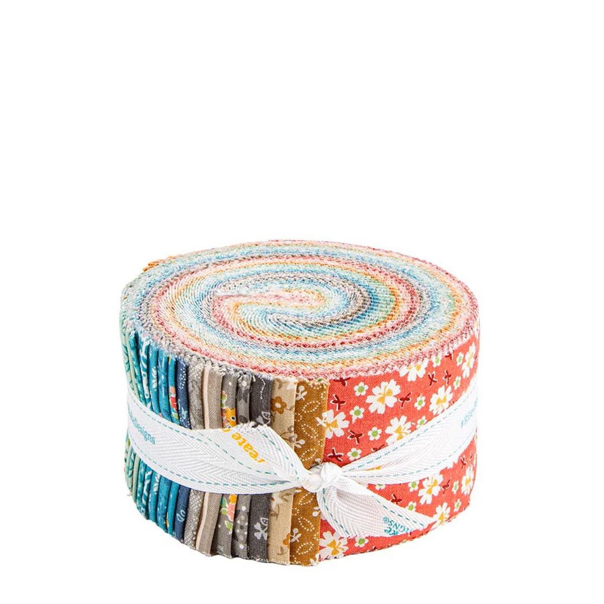 Farmer's Daughter by Lori Holt of Bee in My Bonnet for Riley Blake Designs. Quilter's Cotton jelly roll 40 piece set of 2.5 by 44" strips