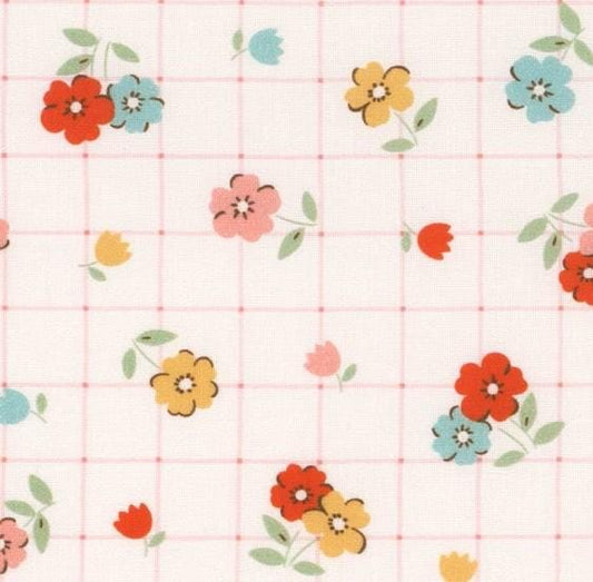 Tea Towel in Multi from Farmhouse Fancy by Poppie Cotton continuous cuts of Quilter's Cotton.