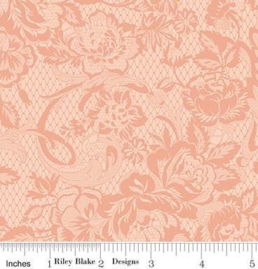 Lace in Blush from the Rose & Violet's Bouquets des Fleurs collection by Miss Rose and Sister Violet for Riley Blake Designs Continuous Cuts
