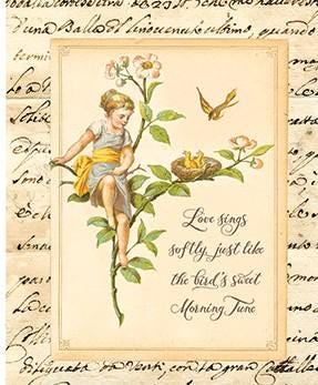 Rose Garden Panel from the Rose & Violet's Bouquets des Fleurs collection by Miss Rose and Sister Violet Riley Blake Designs Continuous Cuts