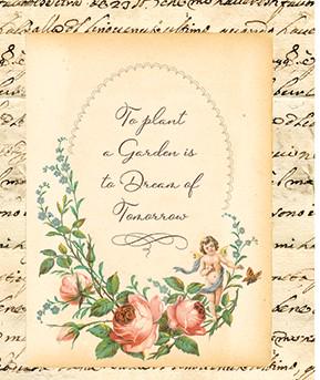Rose Garden Panel from the Rose & Violet's Bouquets des Fleurs collection by Miss Rose and Sister Violet Riley Blake Designs Continuous Cuts