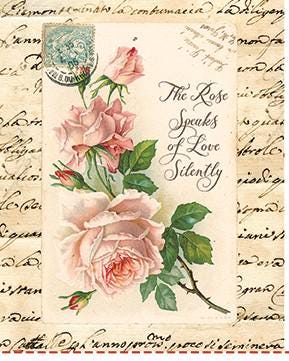 Rose Garden Panel from the Rose & Violet's Bouquets des Fleurs collection by Miss Rose and Sister Violet Riley Blake Designs Continuous Cuts