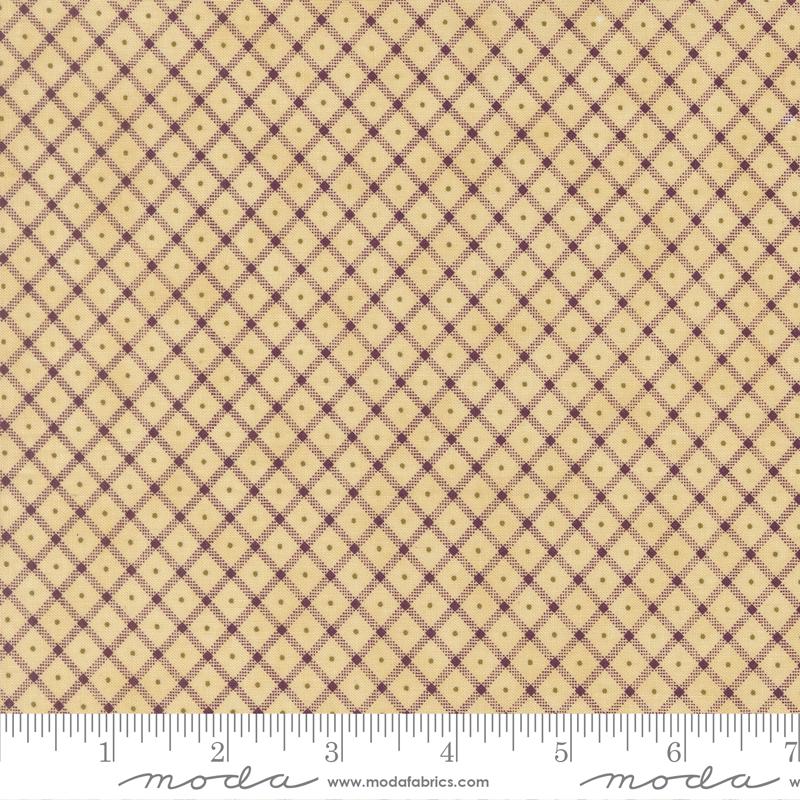 Collections for a Cause Essence Little Plaid in Parchment by Howard Marcus for Moda Fabrics. Continuous cuts of Quilter's Cotton