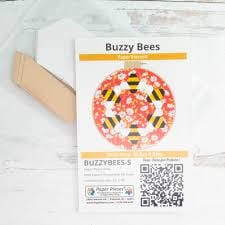 English Paper Piecing Buzzy Bees Papers Small pack from Paper Pieces to complete six bees