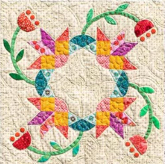 English Paper Piecing Avery Garland Papers Starter pack from Paper Pieces to complete one block