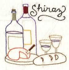 Wine Country Aunt Martha's #3998 Vintage Embroidery Hot Iron Transfer Pattern