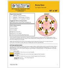 English Paper Piecing Buzzy Bees Papers Small pack from Paper Pieces to complete six bees