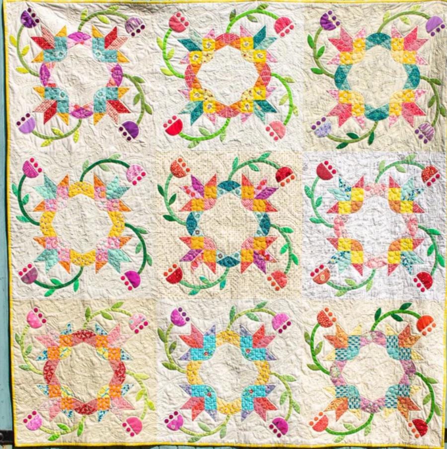 English Paper Piecing Avery Garland Papers Starter pack from Paper Pieces to complete one block