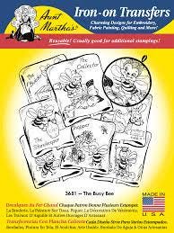 The Busy Bee Aunt Martha's #3681 Vintage Embroidery Hot Iron Transfer Pattern - brand new pattern