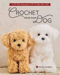 Crochet Your Own Dog soft cover book by Mieko Shindo for Zakka Workshop with 14 different dog breed patterns and instructions