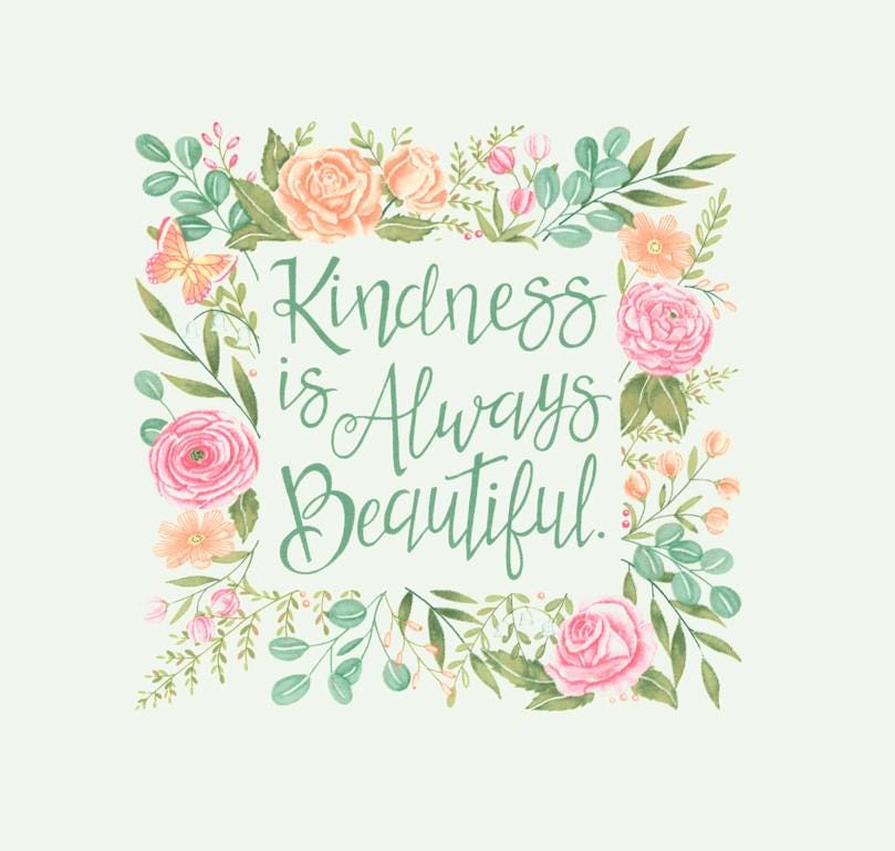 Kindness Panel 24" x 44" Panel by Deb Strain for Moda Quilter's Cotton Fabric Panel