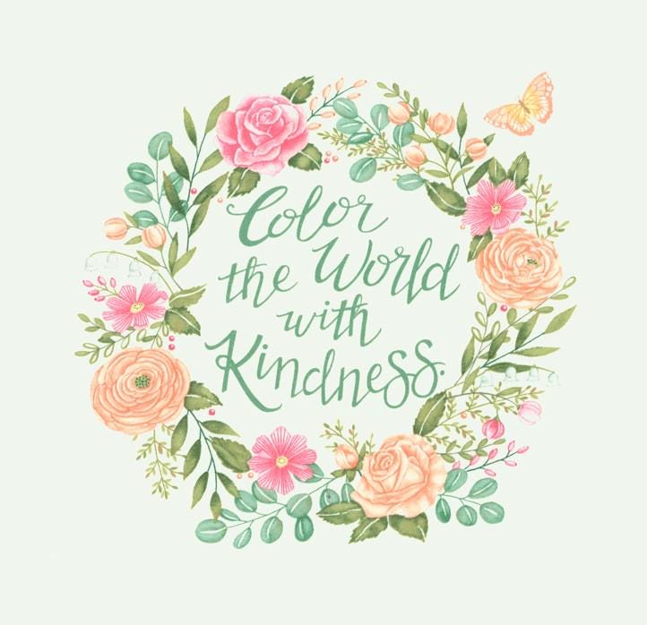 Kindness Panel 24" x 44" Panel by Deb Strain for Moda Quilter's Cotton Fabric Panel