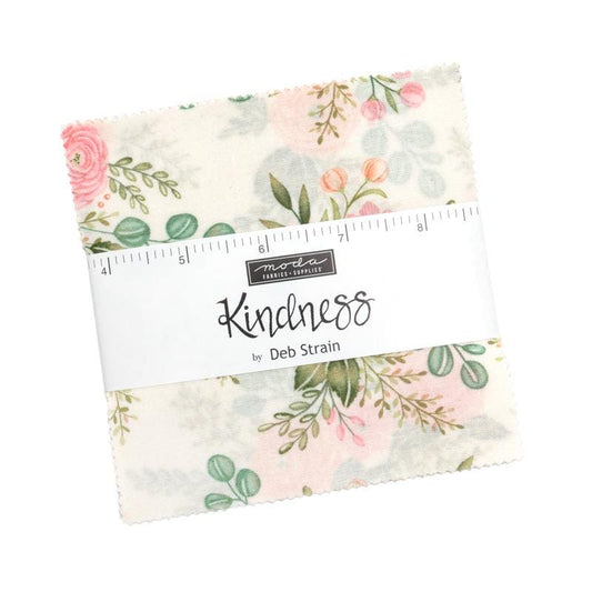 Kindness by Deb Strain for Moda Quilter's Cotton Charm Pack of 42 5 x 5 inch squares