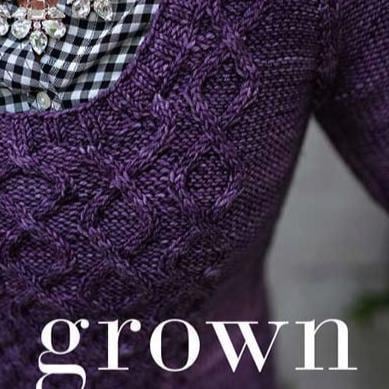 Grown by Kate Oates 104 page soft cover book by NNK Press with 10 different raglan sleeve sweater patterns and instructions for adults