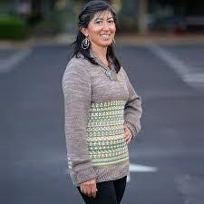 Grown by Kate Oates 104 page soft cover book by NNK Press with 10 different raglan sleeve sweater patterns and instructions for adults