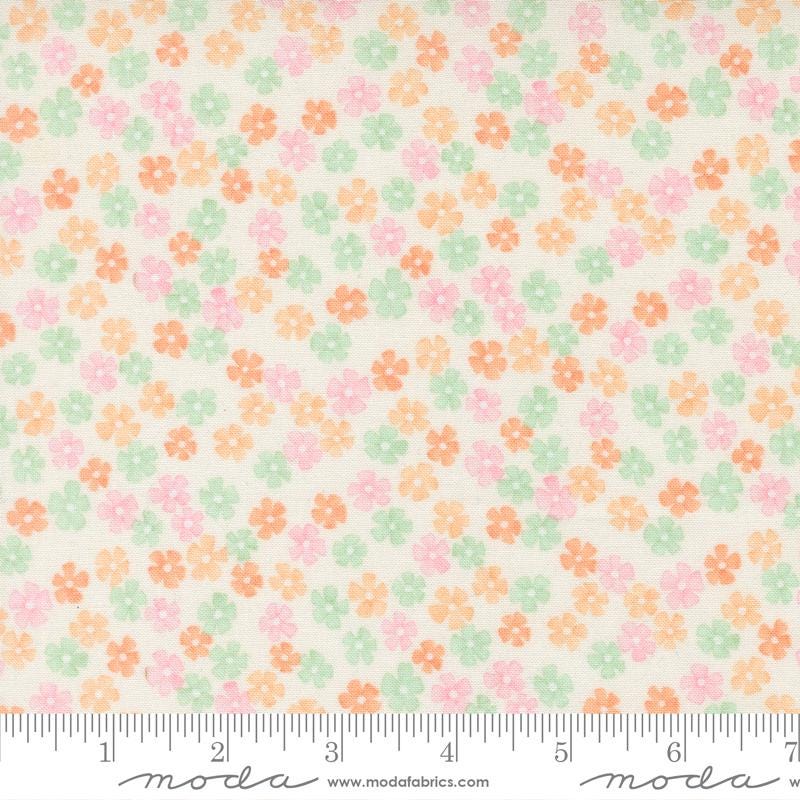 Kindness Daisy Chain Small Floral in Dogwood by Deb Strain for Moda continuous cuts of Quilter's Cotton Fabric