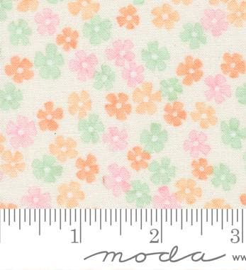 Kindness Daisy Chain Small Floral in Dogwood by Deb Strain for Moda continuous cuts of Quilter's Cotton Fabric