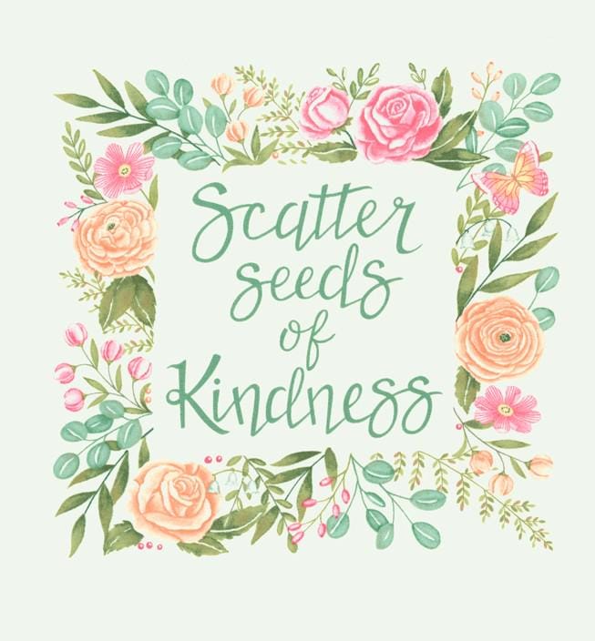 Kindness Panel 24" x 44" Panel by Deb Strain for Moda Quilter's Cotton Fabric Panel