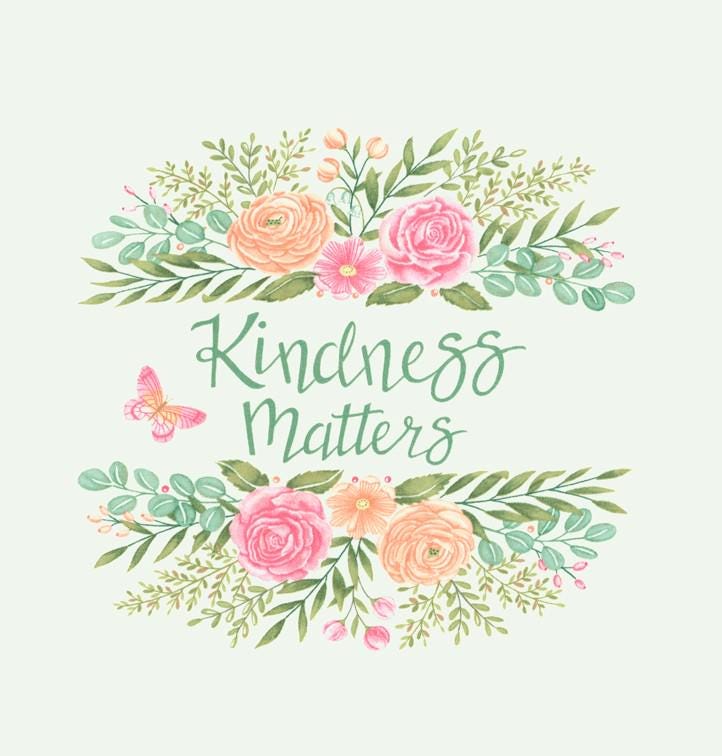 Kindness Panel 24" x 44" Panel by Deb Strain for Moda Quilter's Cotton Fabric Panel