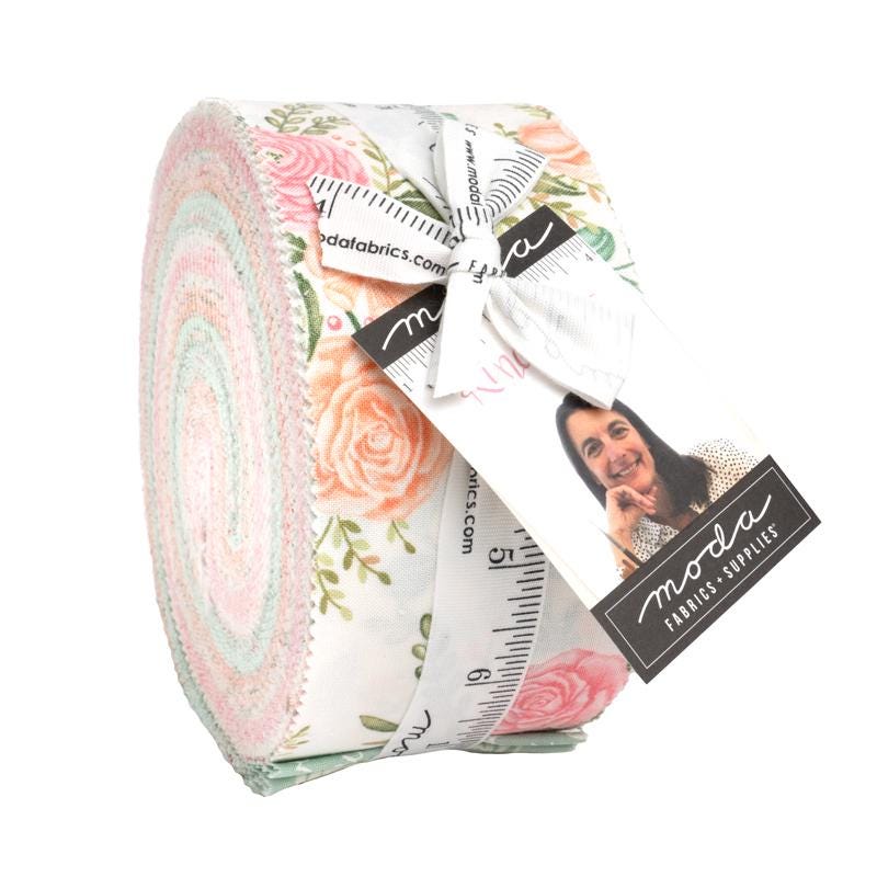 Kindness by Deb Strain for Moda Fabrics. Quilter's Cotton Strips 40 piece collection of 2.5 inch by 44 inch strips