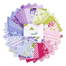 Hydrangeas in the Garden by Jennifer Bosworth for Riley Blake Designs. Quilter's Cotton Charm Pack of 42 5 inch squares