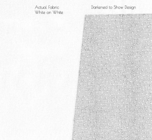 Muslin Mates in Falling Snow White by Moda.  Continuous cuts of White on White Quilter's Cotton Fabric