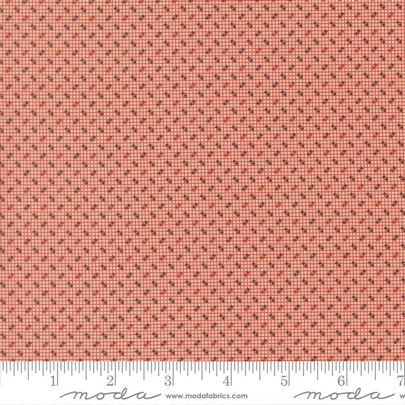 Hopscotch Checks and Plaids in Madder Red from Pamelia's Path by Betsy Chutchian for Moda Fabrics. Continuous cuts of Quilter's Cotton