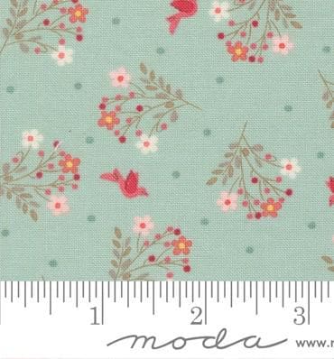 Wildflowers in Sky from the Lyda Rose collection by Bunny Hill Designs for Moda continuous cuts of Quilter's Cotton Fabric