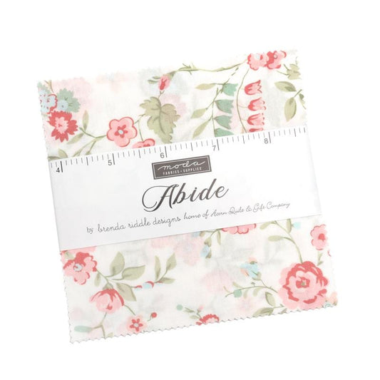 Abide by Brenda Middle Designs for Moda Quilter's Cotton Charm Pack of 42 5 x 5 inch squares