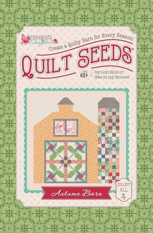 Autumn Barn Farmer's Daughter Quilt Seeds pattern by Lori Holt for Riley Blake Designs.  Directions for 1 block in a "seed pack" envelope.