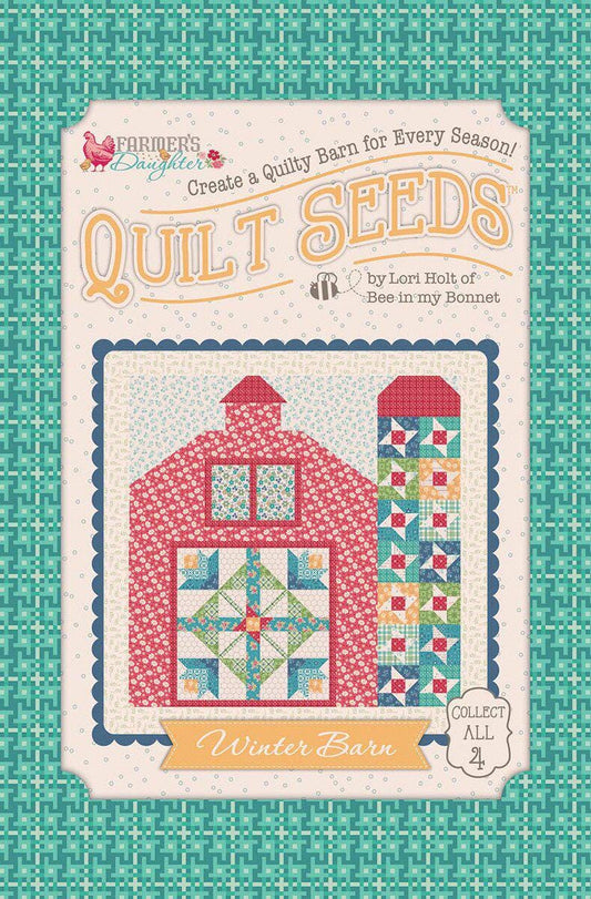 Winter Barn Farmer's Daughter Quilt Seeds pattern by Lori Holt for Riley Blake Designs.  Directions for 1 block in a "seed pack" envelope.