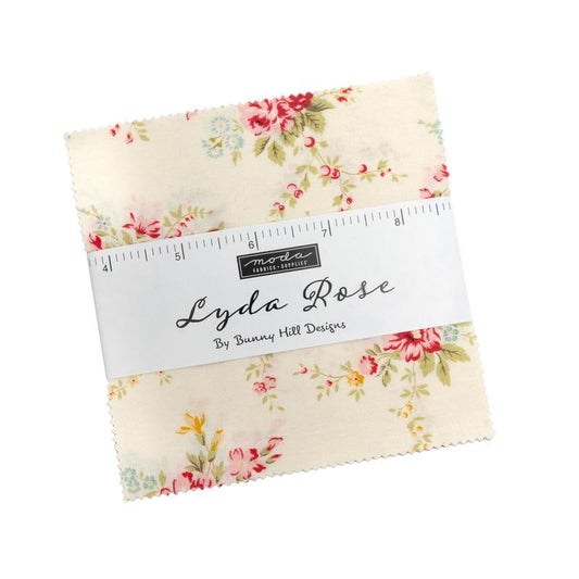 Lyda Rose by Bunny Hill Designs for Moda Quilter's Cotton Charm Pack of 42 5 x 5 inch squares