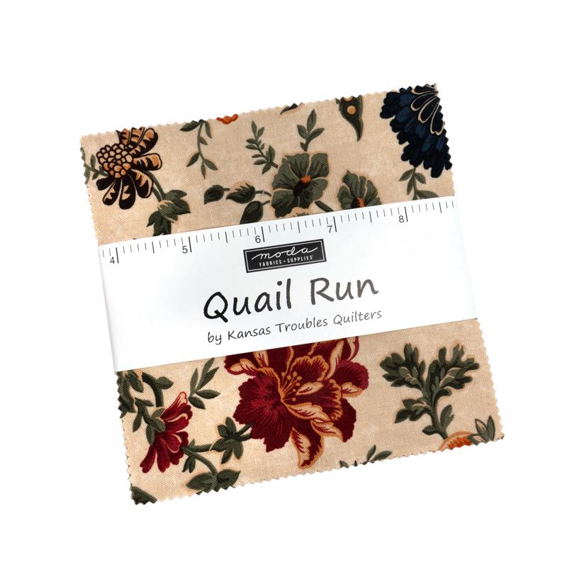 Quail Run by Kansas Troubles Quilters for Moda Quilter's Cotton Charm Pack of 42 5 x 5 inch squares