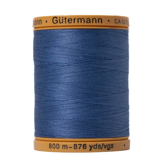 Indigo 5624 Gutermann 100% Natural Cotton 50 weight thread , 875 yard spool