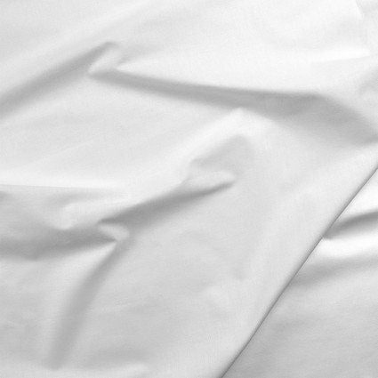 Quilter's Cotton White Muslin by Paintbrush Studio Fabrics. Perfect white fabric for all quilting, sewing, embroidery, and dyeing needs.