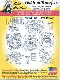 Well Preserved Aunt Martha's #4028 Vintage Embroidery Hot Iron Transfer Pattern