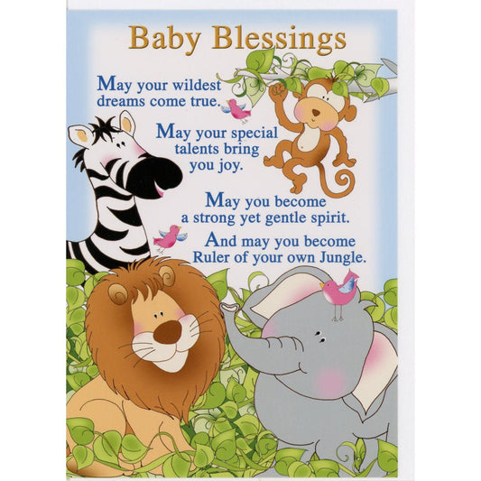 Baby Blessings Greeting Card by Jody Houghton Designs