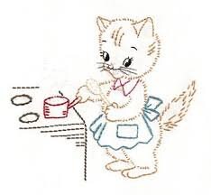Aunt Martha's Iron-On Transfer Books-Clever Kitties