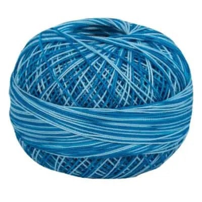 Turquoise Twist Lizbeth 142 size 20 100% Egyptian Cotton Variegated Tatting Thread