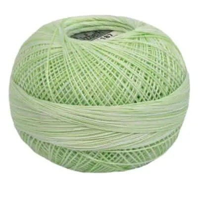 Green Ice Lizbeth 187 size 20 100% Egyptian Cotton Variegated Tatting Thread